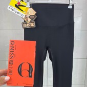 QMISS翘小姐8813白松露收腹裤 春秋瑜伽鲨鱼高腰九分打底女无尴尬