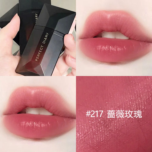 完美日记名片唇釉新色217唇纱口红201丝绒雾面003哑光002学生021