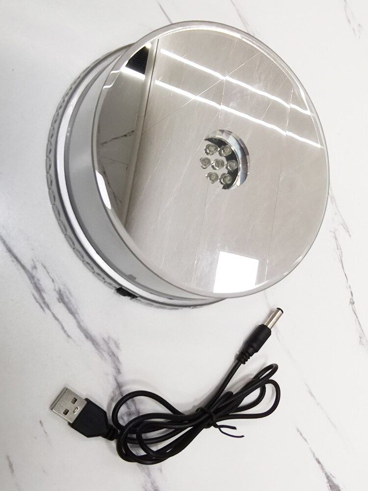 [회전대] 자동 회전 전자 주얼리 테이블 회전 [솔라 소형 디스플레이 스탠드]