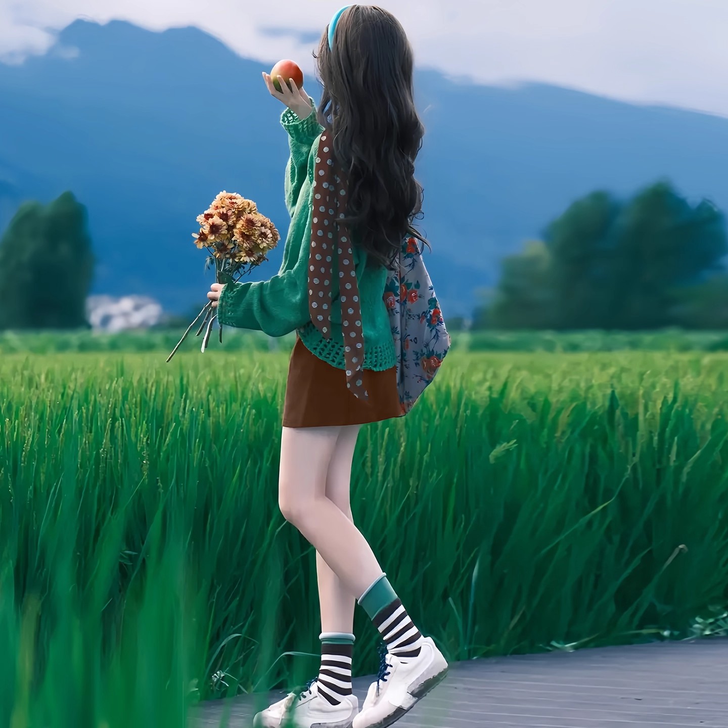 咖色韩系灯芯绒a字半身裙女秋季2025新款高腰显瘦小个子包臀短裙