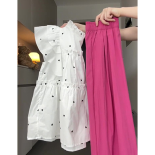 树莓粉山本裤女夏季新款高腰垂感宽松长裤子拖地慵懒风冰丝阔腿裤