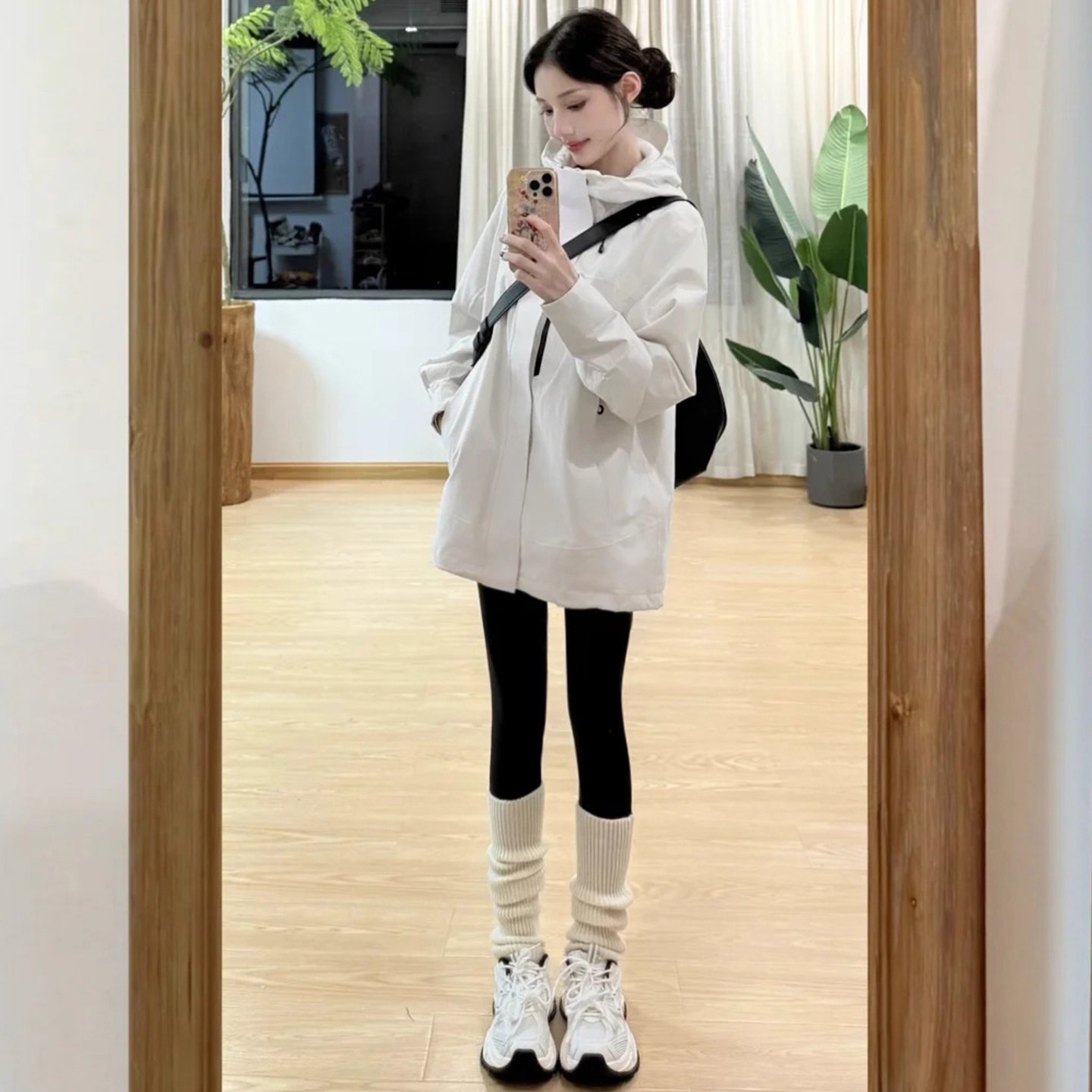 加绒修身显瘦韩式休闲简约鲨鱼裤