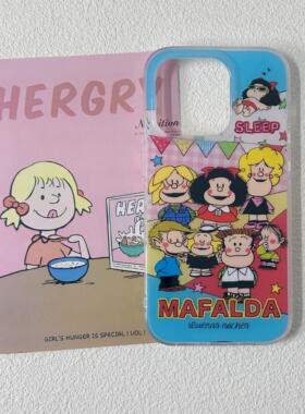 【IMD双层】ins风可爱卡通适用苹果16手机壳iPhone15promax新款16Pro全包个性14防摔Por保护套13小众设计感