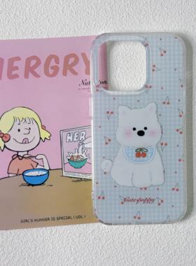 【IMD双层】樱桃西高地适用苹果16手机壳iPhone15promax新款16Pro全包12个性14防摔Por可爱13保护套ins小众