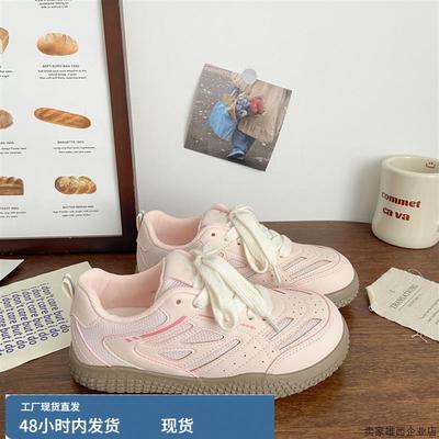 韩版秋季网面薄款透气登山鞋女鞋2025新款学生百搭小众板鞋软底小