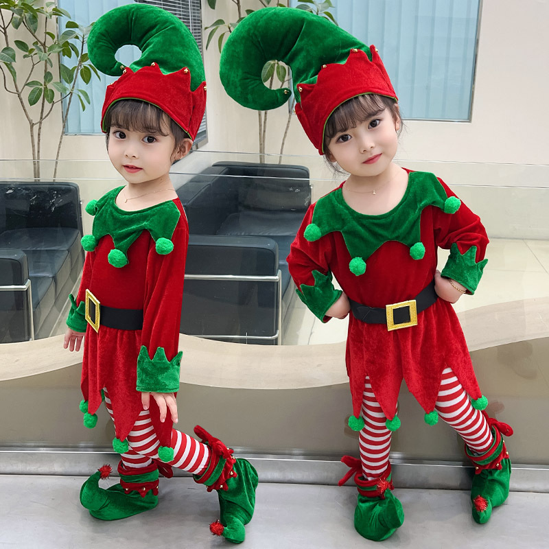 Festival costume, girls' elf suit, princess dress, performa