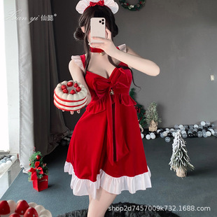 Cute Princess Dress Christmas Uniform Robe Party girl Battle