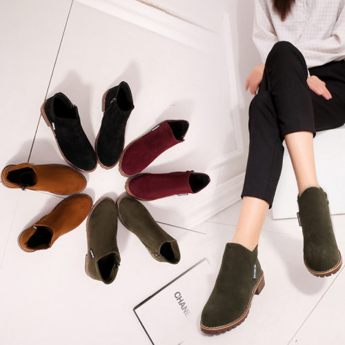 women's martin boots warm shoes big size 43 shoes女马丁靴大