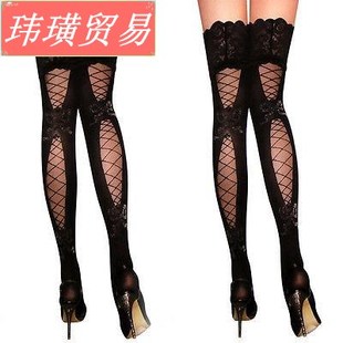 Hold Fishnet Lace Thigh Stay Sheer Top ups Sexy High Lady