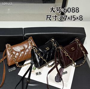 菱格链条包包女春夏2026新款小众腋下包单肩斜挎包女士小方包6088