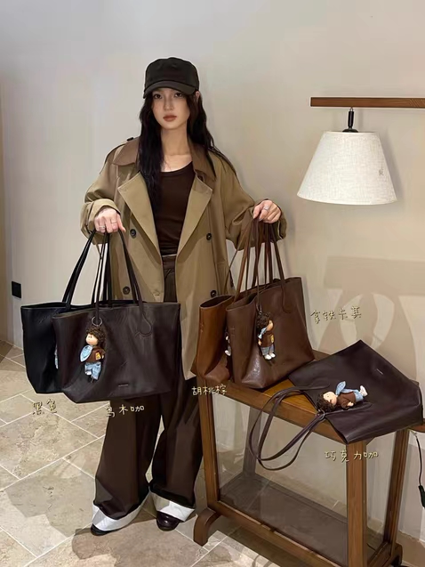 金美儿新款女包韩版简约包大包腋下包复古单肩包托特包大包8059
