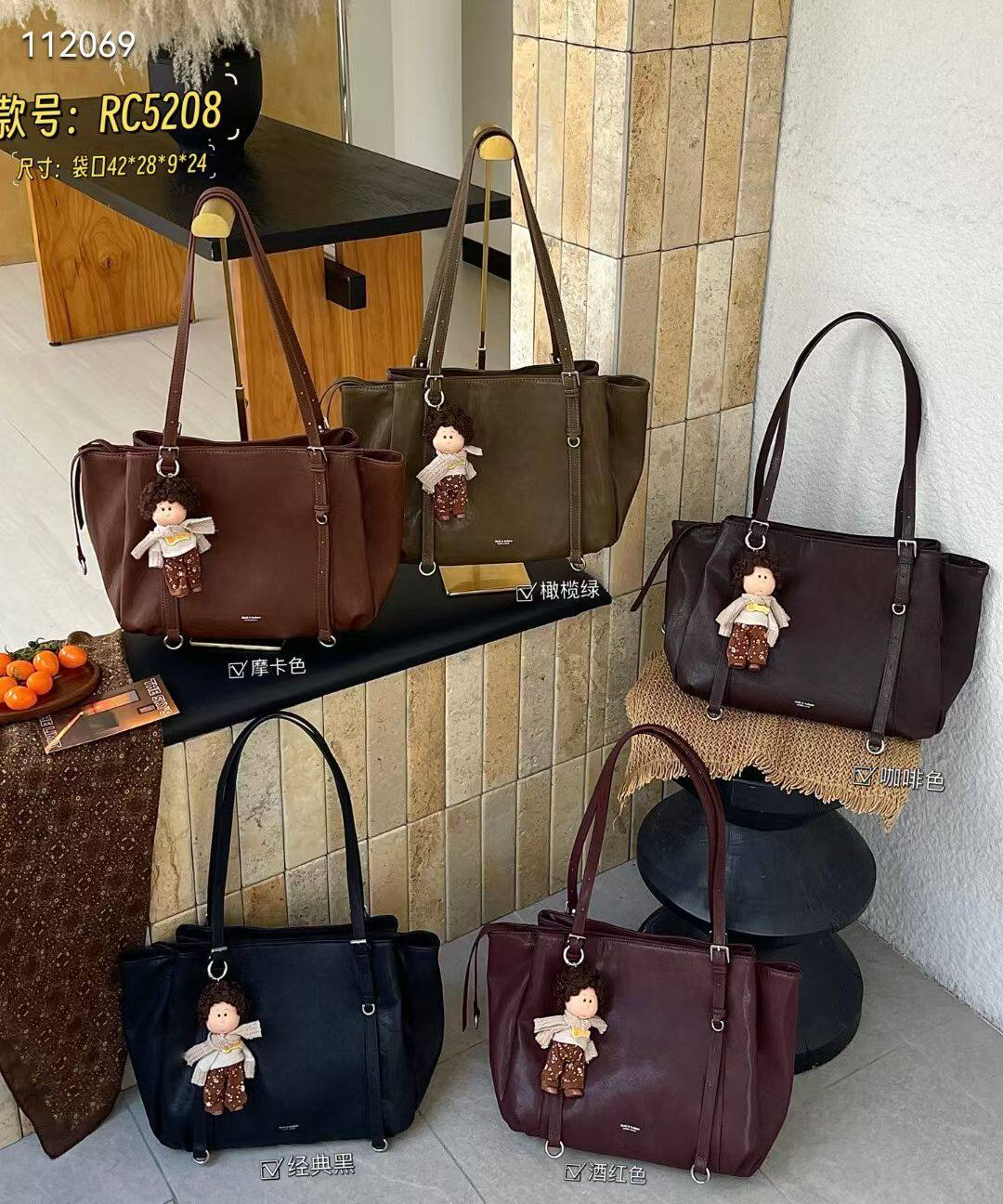 新款女包时尚休闲托特包潮包大容量大包腋下包手提包斜挎包5208
