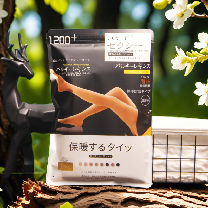 日文加绒打底裤包装袋日本保暖连裤袜秋冬美肤打底裤裤子袋现货