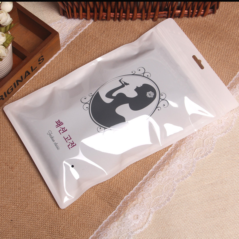 外贸韩文衣服包装袋T恤背心打底裤子自封袋袋泳衣泳裤套装袋100个