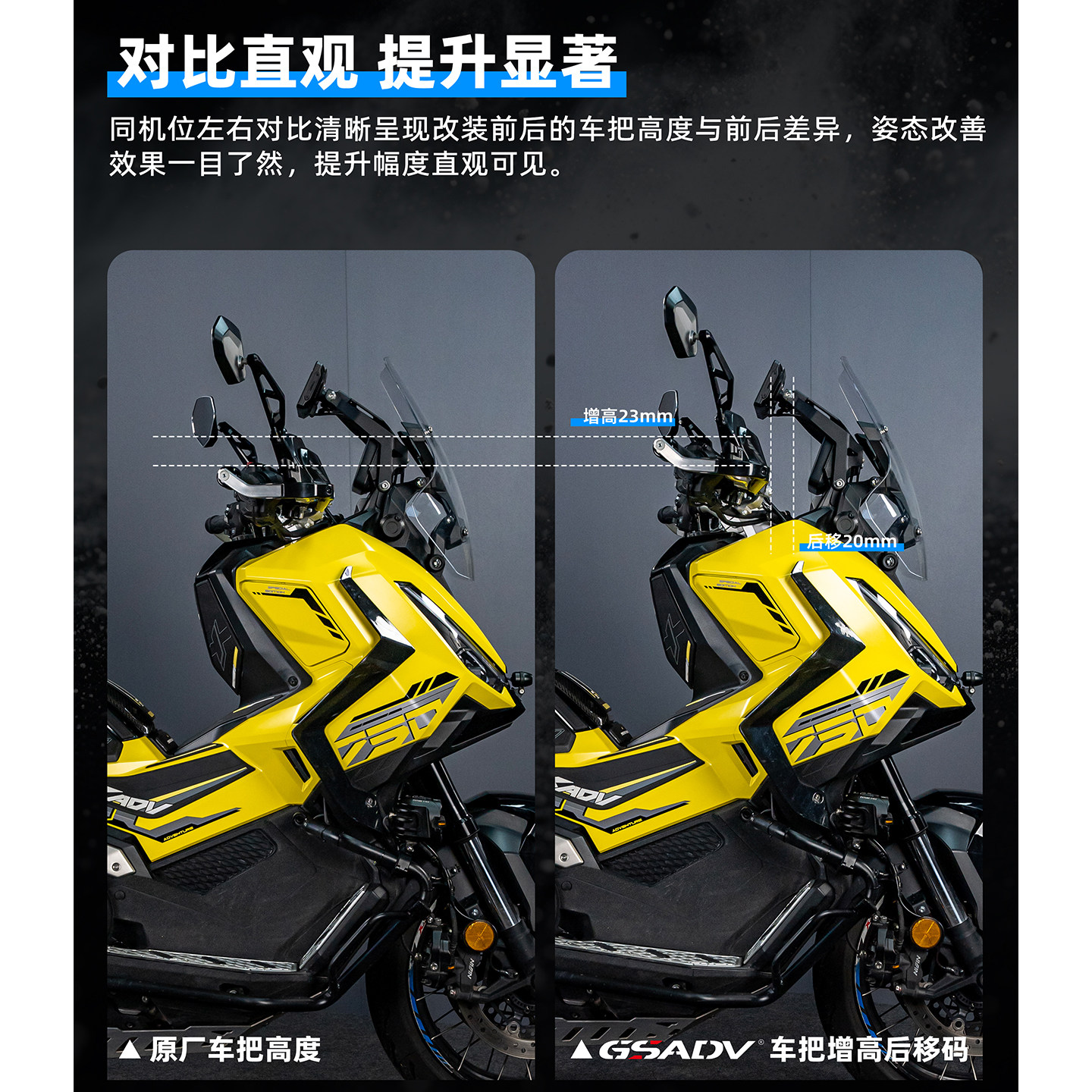 GSADV适用26款XADV750车把后移