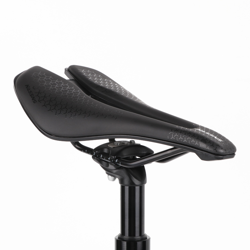 HASSNS山地自行车中空坐垫公路车多彩色短鼻鞍座透气舒适硅胶座包