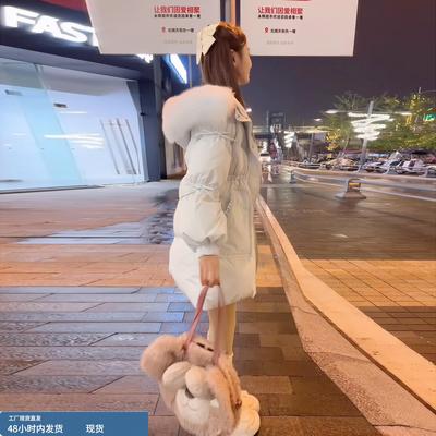 独特漂亮中长款羽绒服女款2026巨好看的公主风小个子收腰保暖外套