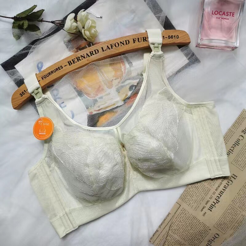 全罩杯哺乳文胸聚拢侧收防下垂收副乳内衣大码调整型软钢圈上托CD