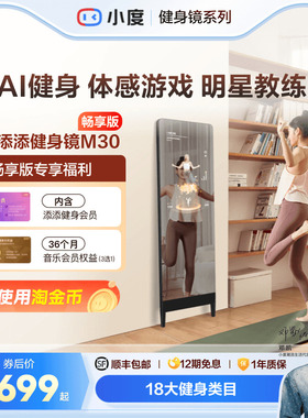 【官方旗舰店】小度添添健身镜M30/S40魔镜ai全身镜运动瑜伽