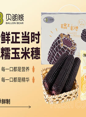 贝朗熊山西忻州有机黑甜糯玉米