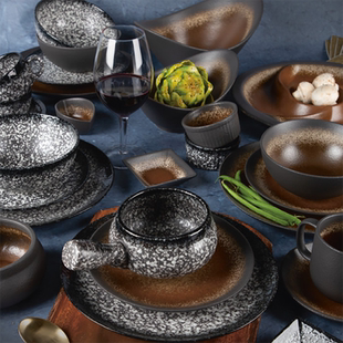 澳大利亚maxwell williams雪花釉外贸高温陶瓷大理石纹路碗盘餐具