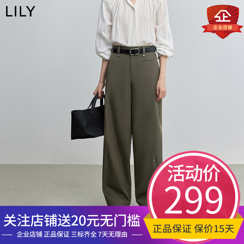 通勤长裤Lily/丽丽通勤风高腰