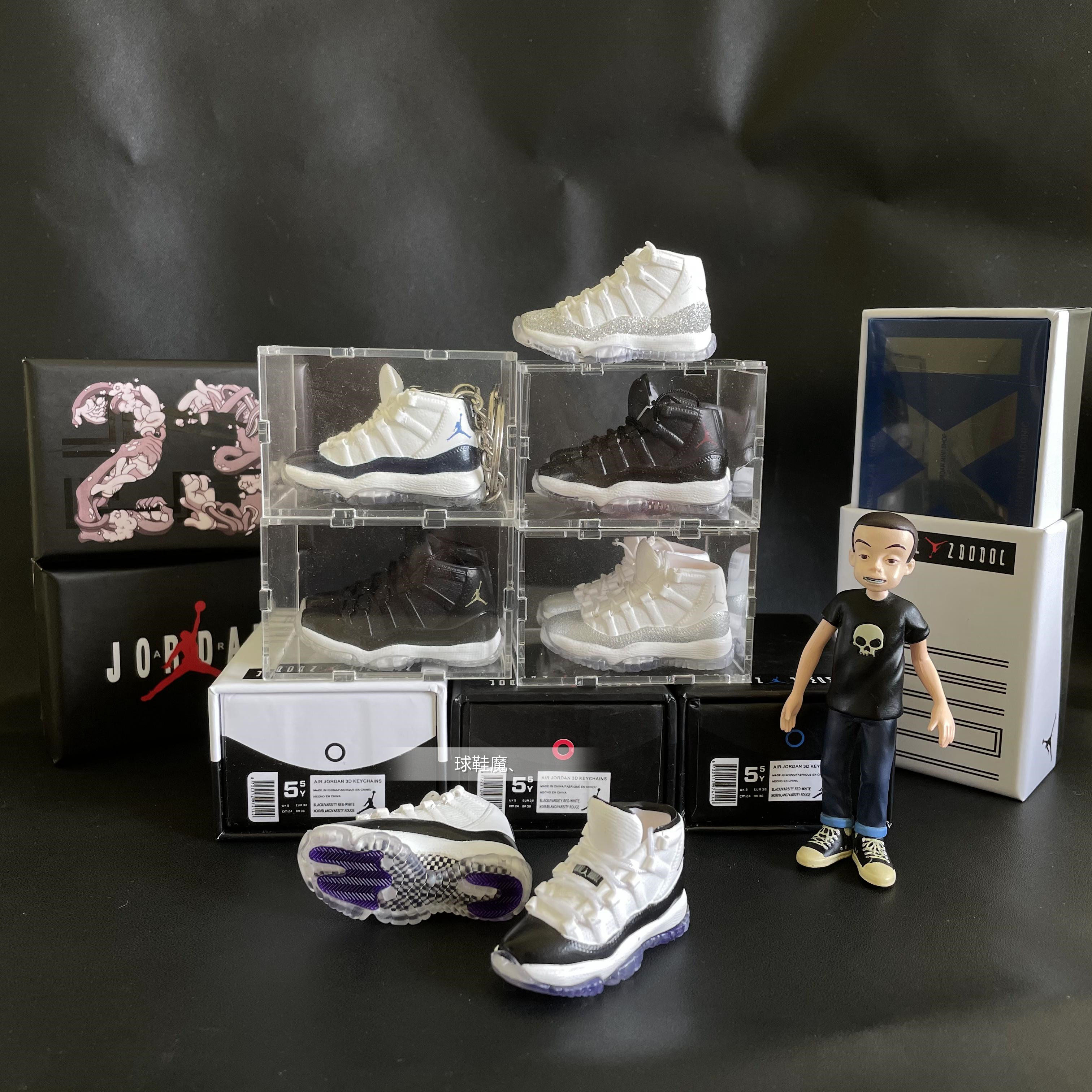 网红aj11康扣满天星立体迷你摆件