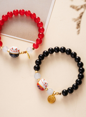 陶瓷不怕水手链性价比猫猫手链