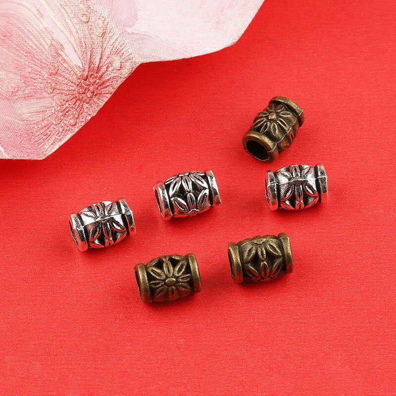 复古风直桶珠diy手工串珠饰品配件手链项链大孔珠配饰学生儿童新