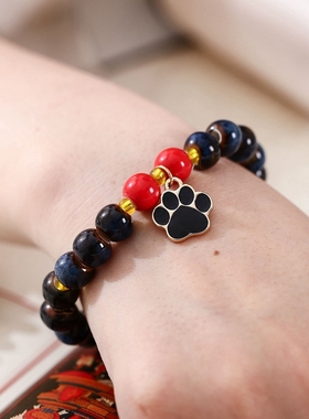 陶瓷学生礼物黑色情侣男女款手串