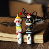 创意饰品景德镇陶瓷首饰可爱卡通口哨项链小孩礼物女款 吊坠可吹响