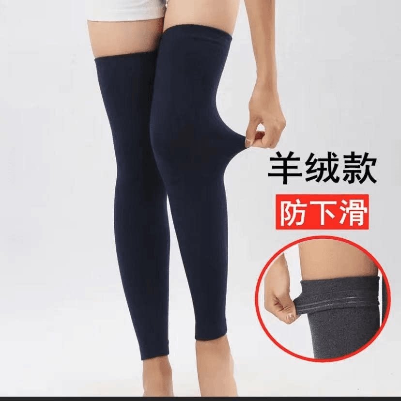 羊毛护腿女过膝袜套加长款护膝秋冬季保暖老寒腿护小腿加厚防下滑