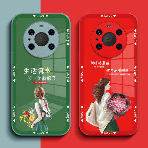 适用华为Mate40epro手机壳NOH-AN50钢化玻璃壳hw mt40ePor新款马特40Epro保护套 Mate40epr0全包女款奢华