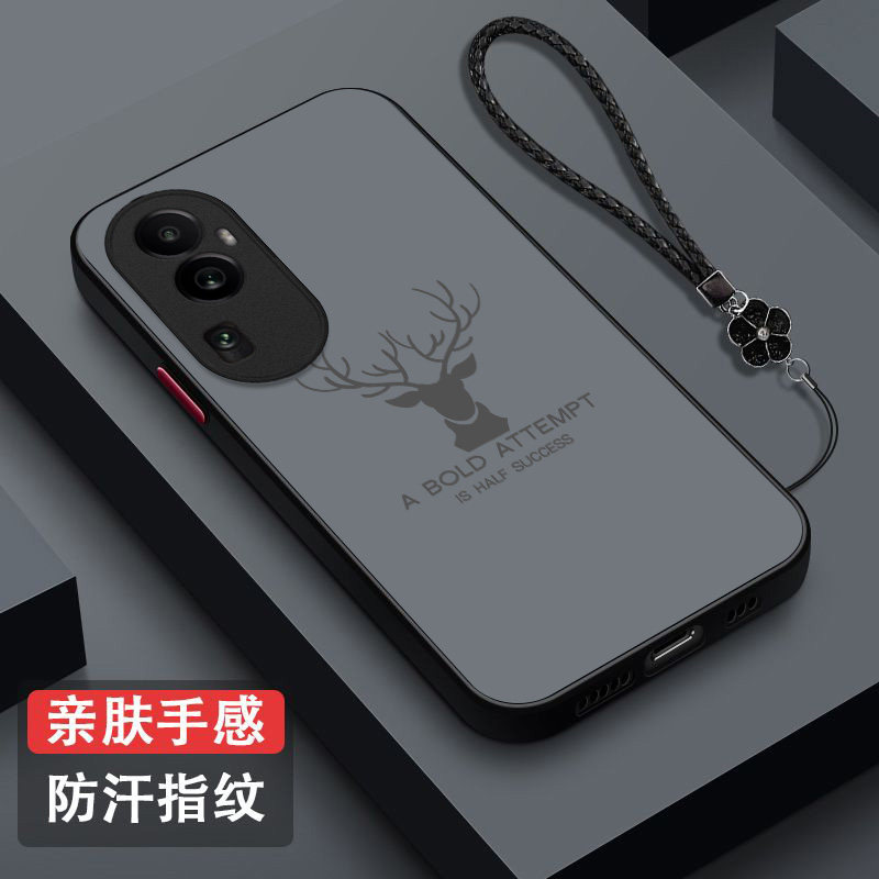 适用oppo Reno10pro+手机壳PHU110男款RoneL0pro+磨砂rneo1opro+半透明0ppo reon10pr0+保护套全包防摔高级感