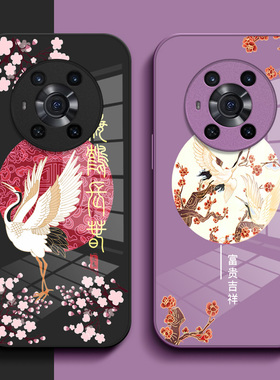 适用荣耀 Magic3pro手机壳ELZ-AN10钢化玻璃壳Megic3破硬壳magix3po奢华ELZ-AN1o保护套magc3pro高级感保护壳