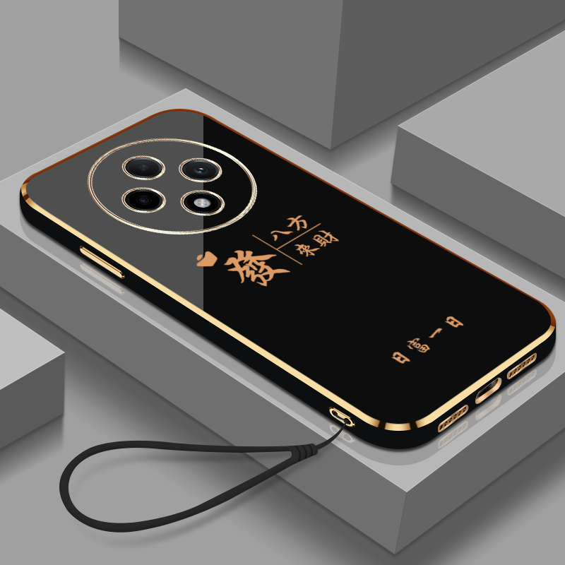 适用oppoA3 5G手机壳PKA110硅胶0pp0A3。软壳欧珀A3简约PKA11o保护套0ppoA3全包5G防摔oopoΑ3八方来财顺财神