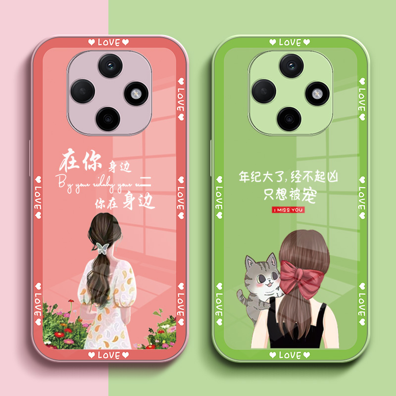 适用oppo A6pro手机壳PLN110玻璃保护套玻璃背板高级感钢化玻璃玻璃壳