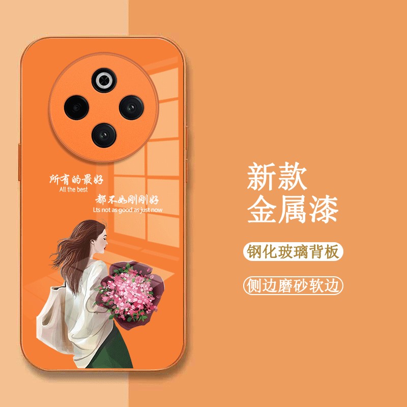 适用vivoY300pro手机壳V2410A玻璃壳vlvoy30opro。新款vivioy3o0pro保护套V24l0A全包V241oA女款时尚奢华高级