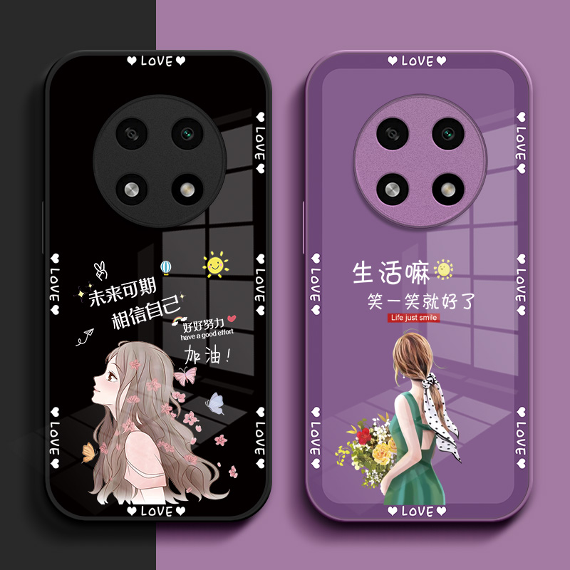 适用oppoA2pro手机壳PJG110玻璃壳欧珀a2pro女款0ppoa2pro硬壳0pp0a2pr0保护套Oopoα2pro钢化玻璃壳奢华