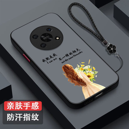 适用华为畅享60x手机壳STG-AL00磨砂hw畅想6ox新款唱响60×半透明保护套全包防摔高级感奢华潮女纯色