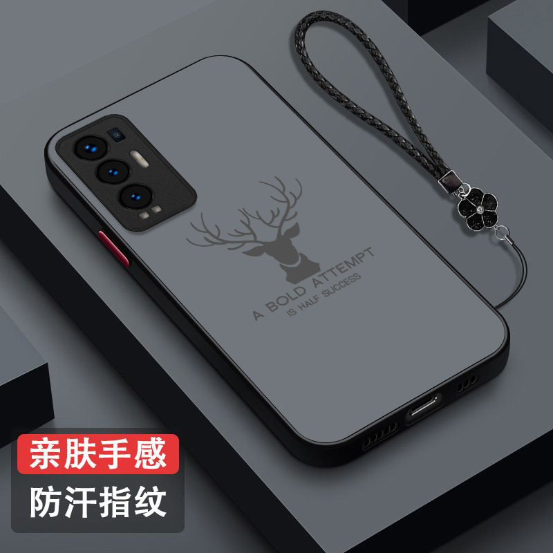 适用oppo Reno5pro+手机壳PDRMOO男款欧珀Ren05pro+磨砂0PP0Ren05pr0+半透明Rone5pr0+保护套全包防摔高级感