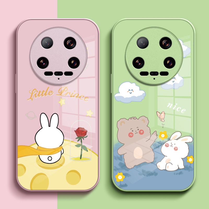 适用小米14ultra手机壳24031PN0DC卡通miui14uitra可爱小咪14ultra玻璃小迷14ultrα外套全包套子女孩保护套