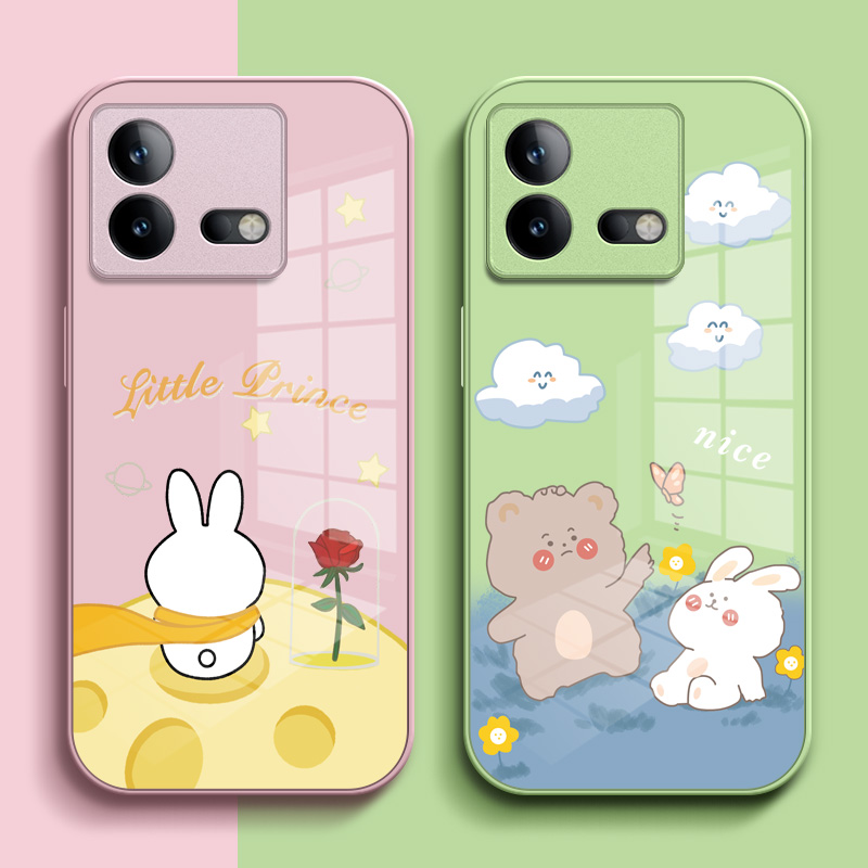 适用iqooNeo8手机壳V2301A外壳IoqoNeo8卡通voviIpooneo8玻璃iqqoNeo8外套vivio爱酷 ne08套子可爱保护套全包