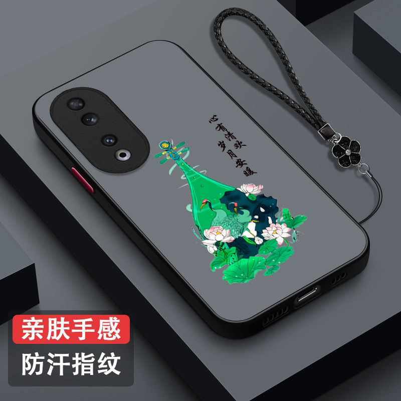 适用荣耀90pro手机壳REP-AN00中国风REP-ANo0保护套化为荣誉90pr0全包90pro防摔国潮小清新奢华高级感