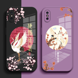 适用iphone X手机壳A1865钢化玻璃壳Iponex硬壳ipxs奢华平果iponex保护套iphnoex高级感iPhonrXs保护壳pgxs