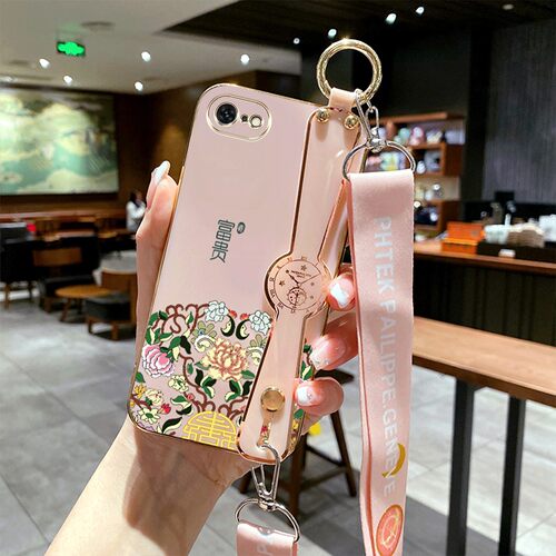 适用iphone 16e手机壳A3410腕带爱疯16e可斜挎iph0ne16e电镀pgL6e保护套ihone16e全包防摔奢华高级感创意个性
