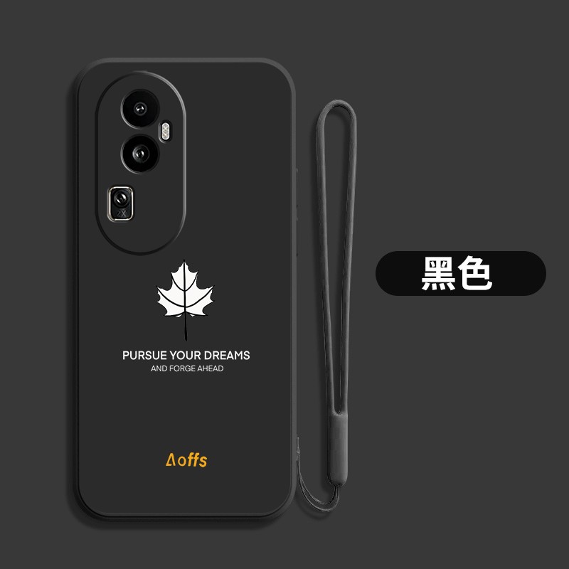 适用oppoReno10pro+手机壳PHU110简约0pporeon 10pr0+软壳0pp0Rneo1opro+新款保护套枫叶防摔硅胶外套软套