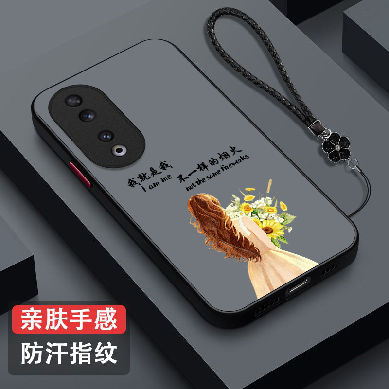 适用荣耀 90pro手机壳REP-AN00保护套REP-ANo0全包Honro90pro防摔HONOR9opro肤感雾面90pro磨砂半透明奢华
