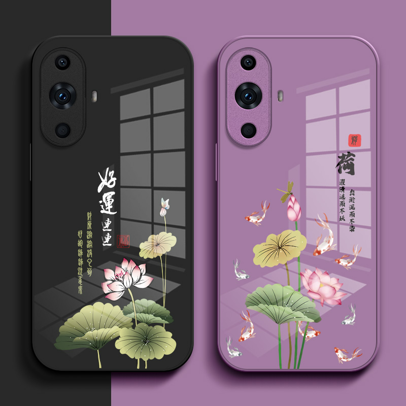 适用华为 Nova11pro手机壳GOA-AL80玻璃壳nova11pr0中国风GOA-AL8o保护套化为novα11pro全包奢华高级感