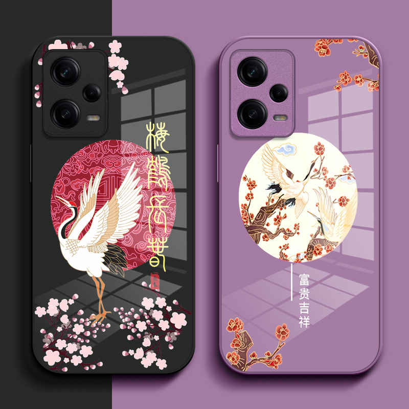 适用红米 Note12pro手机壳22101316C钢化玻璃壳Miuinote12pr0硬壳hm note 12pro奢华保护套高级感保护壳